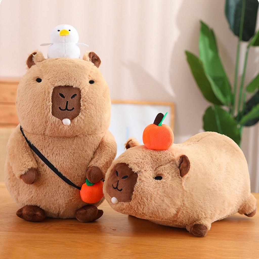 cowboy Realistic Capybara Plushie Super Soft Cartoon Capybara