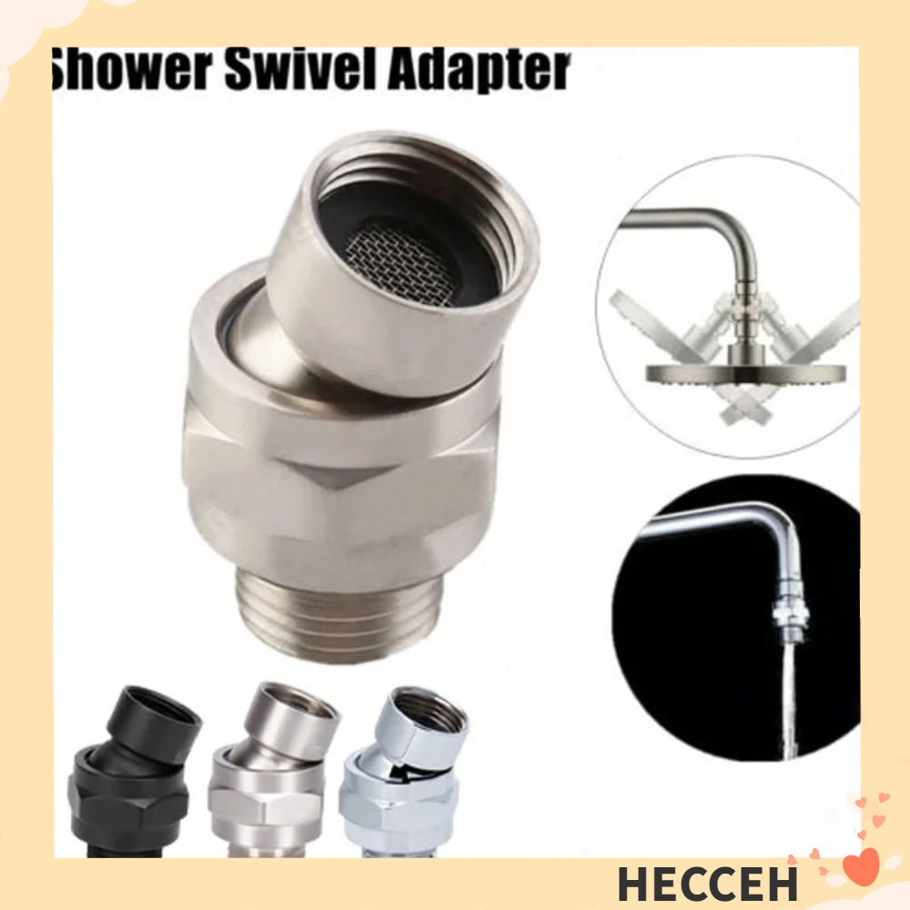 HECCEH Shower Swivel Ball Adapter, Copper Bracket Shower Arm Extension