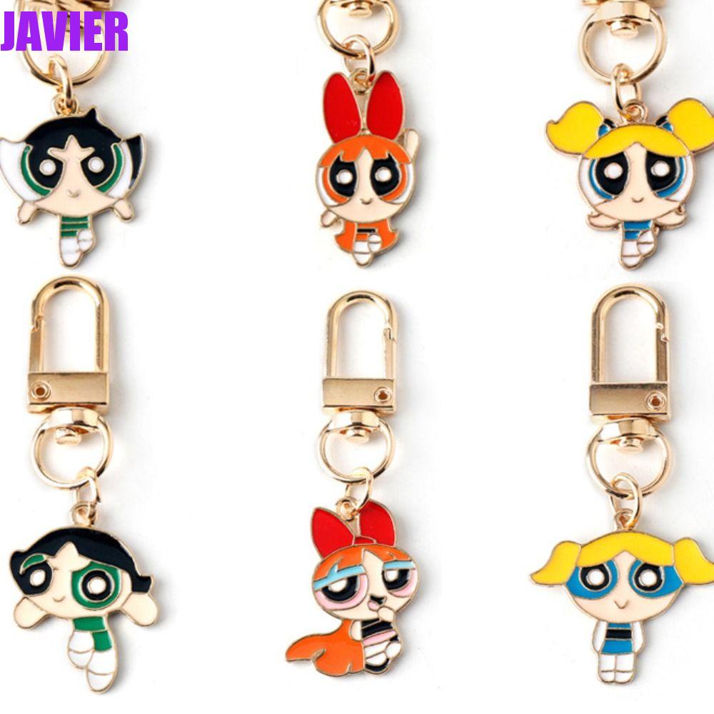 JAVIER The Powerpuff Girls Keychain, Alloy The Powerpuff Girls Anime