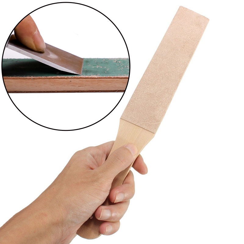 Leather craft Sharpener Knife Sharpener Wooden Handle Leather ...