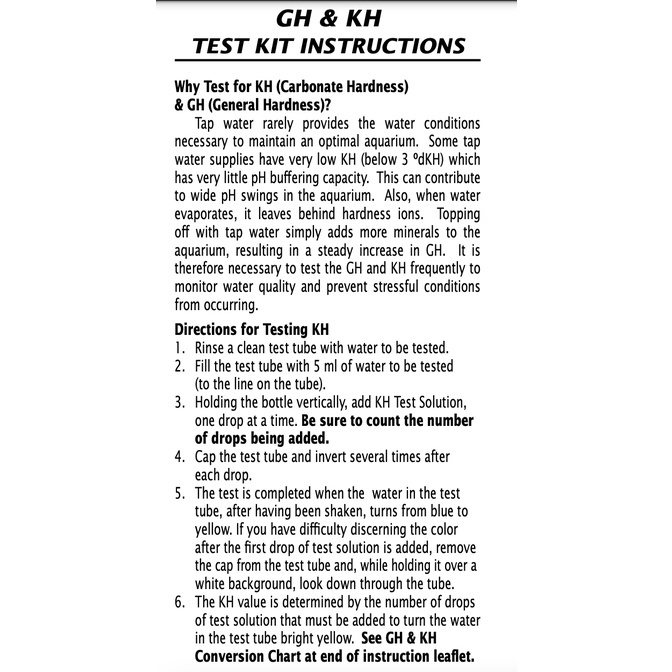 API GH & KH Test Kit For Freshwater Aquarium Shopee Philippines