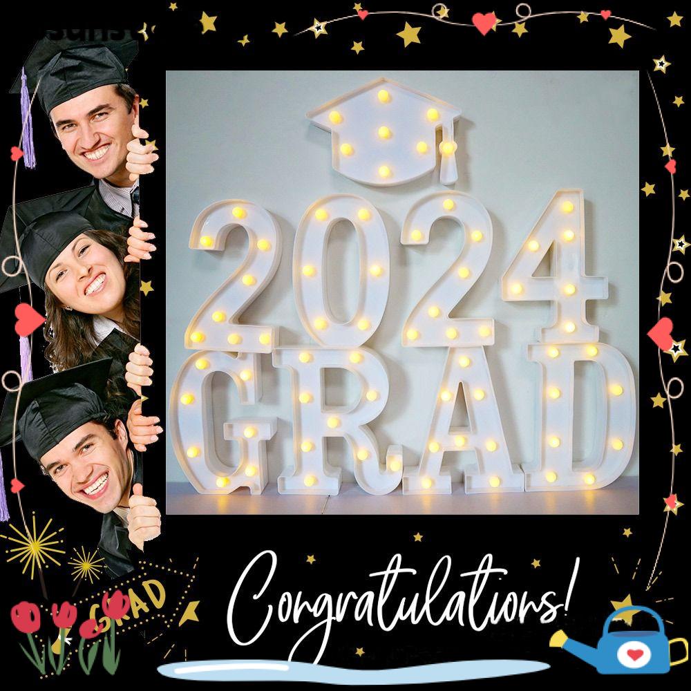 BSUNS 2024 Graduation Lamp, Sign Light Up LED Letter Lights, Marquee