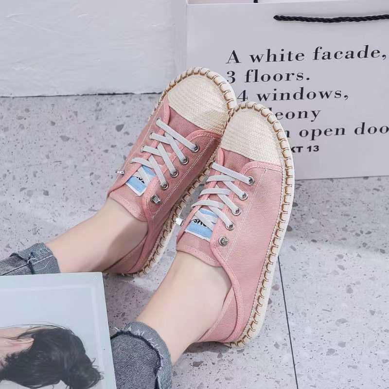 2024 Korean Slip On Fashion Espadrille Shoes Canvas Shoes For Women ...