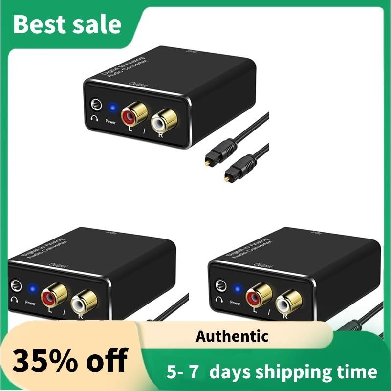 3X Digital to Analog Audio Converter,DAC Digital SPDIF Optical to ...