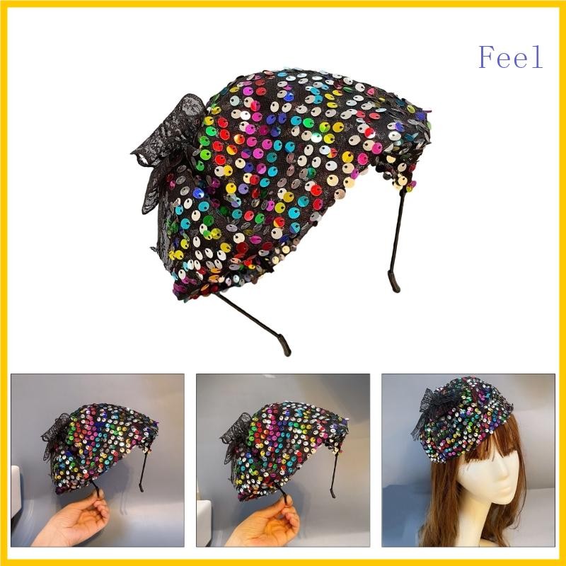 Best Elegant Half Yarn Hat Prom Party Headband French Style Hair ...
