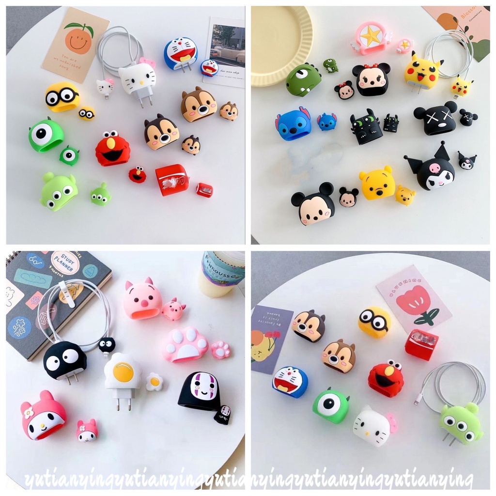 Cute Multi Style USB Charging Protector Creative Disney Mickey Minnie ...