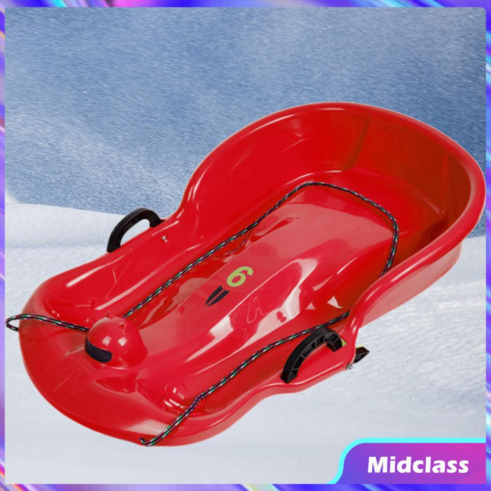 Plastic Snow Sled Toboggan Snow Sled With Pull Rope Kid 12 Rider Snow