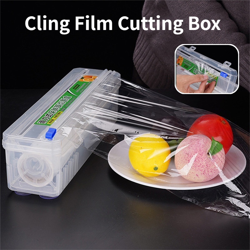Cling Film Cutting Box sliding Cutting Cling Film Household Disposable ...