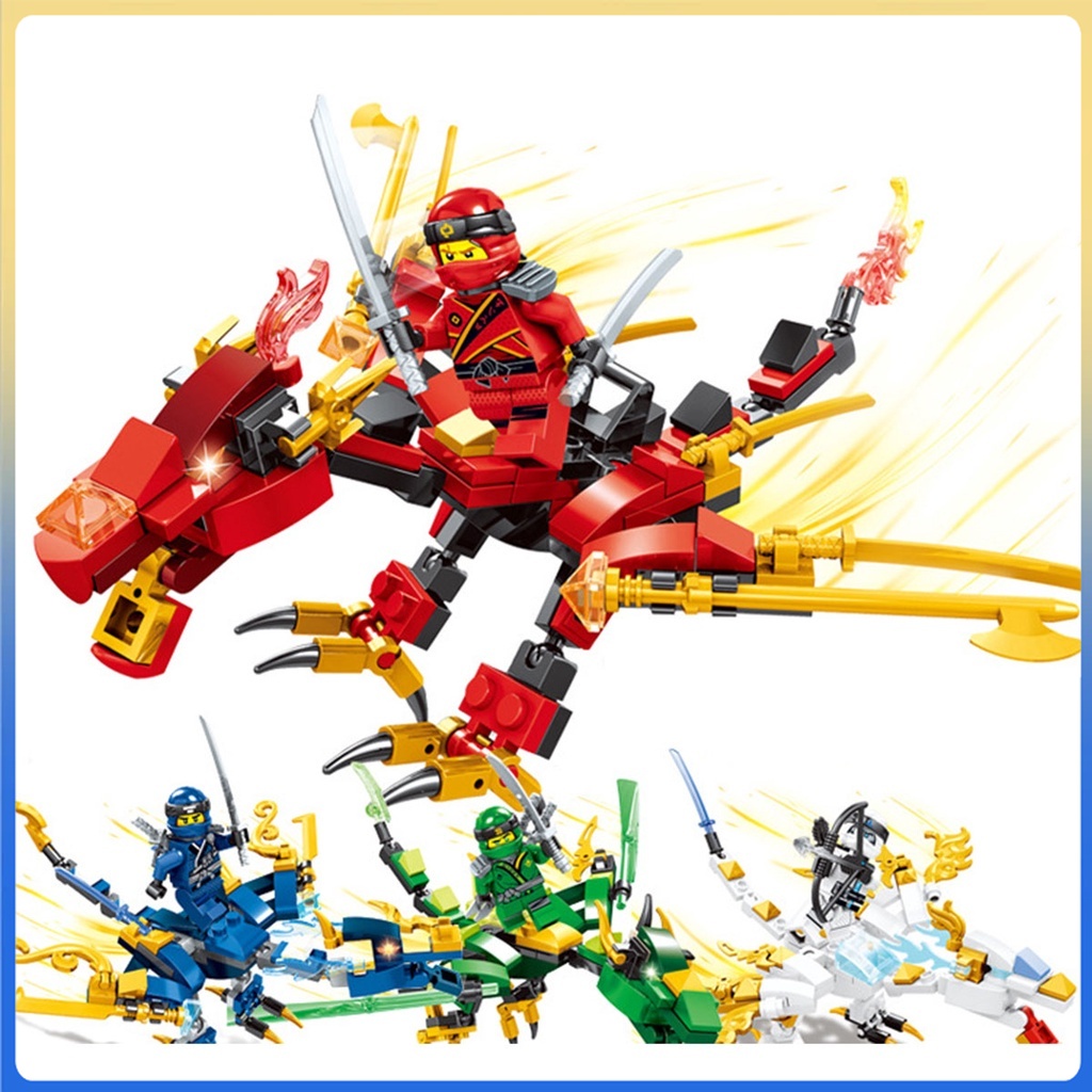 Children's gift Ninjago building blocks toy boy elements Shenlong ...