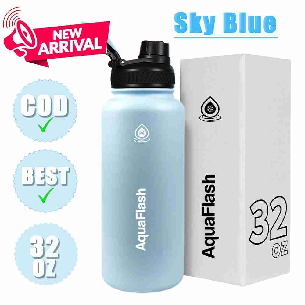 Aquaflash 32oz Cobalt Blue Wide Mouth with Spout Lid Vacuum Insulated