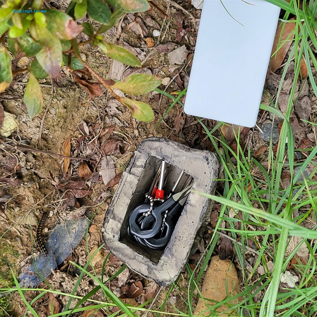 poyingtis Outdoor Key Hiding Box Key Hiding Box Outdoor Garden Key