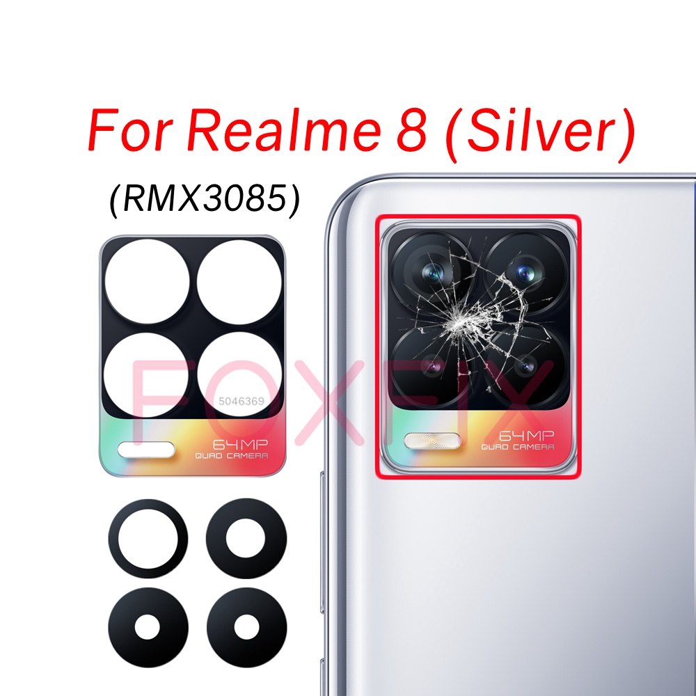 Rear Back Camera Glass Lens For Realme Pro 5G RMX3241 RMX3085 RMX3081  Replacement With Adhesive Sticker - Main Image