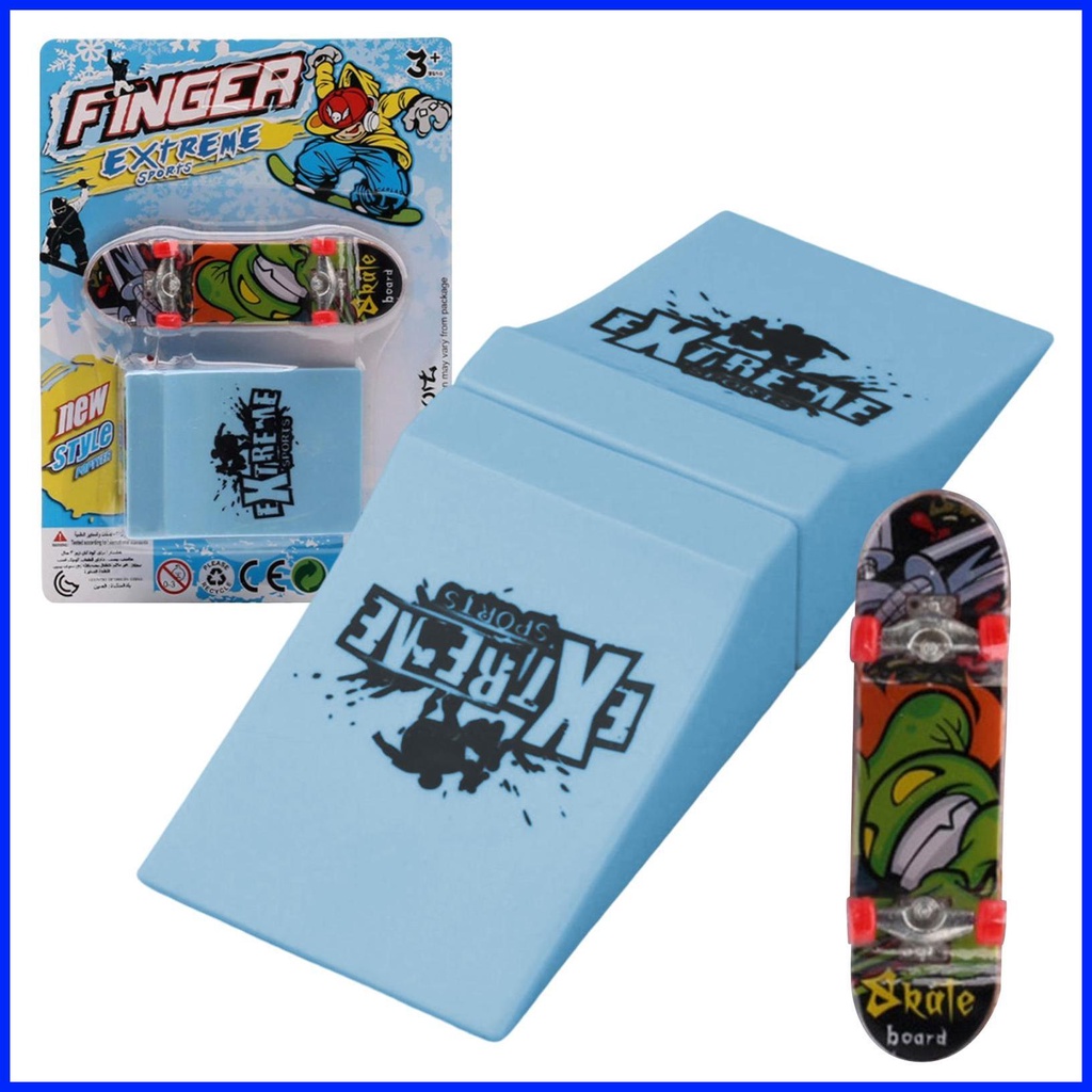 Finger Skateboard Ramp Set Skate Park Kit for Fingers Creative Finger