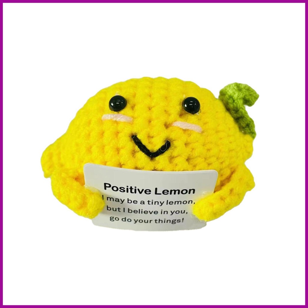 Positive Potato Handmade Positive Knitted Toy with Inspiring Card Cute ...