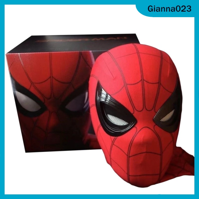 Ready Stock Spider man Mask Blink Eyes Movable Breathable Headgear ...