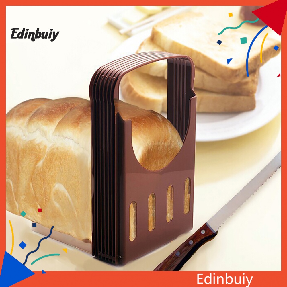 EDI Plastic Foldable Bread Slicer Loaf Toast Cutter Slicing Guide