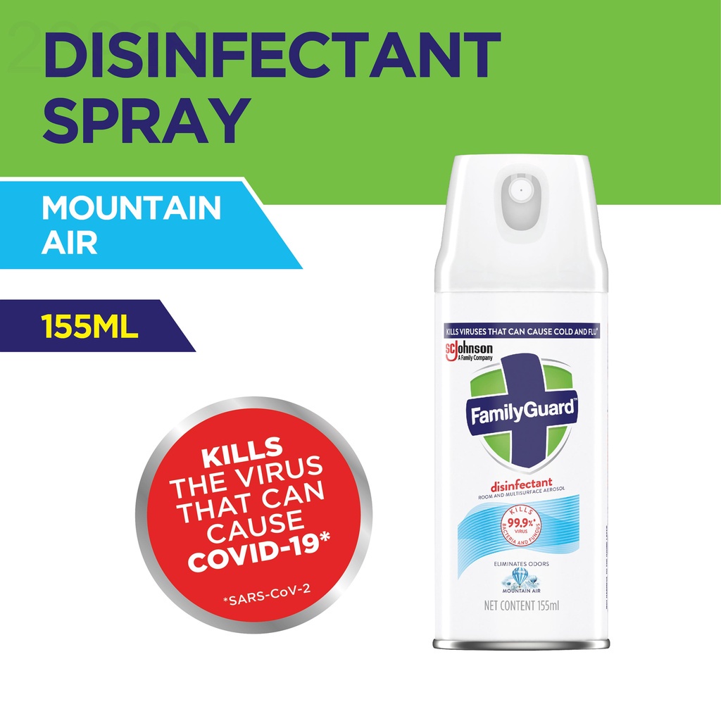 FamilyGuard Disinfectant Spray Aerosol Mountain Air 155mL | Shopee ...