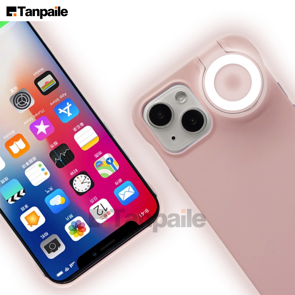 Selfie Ring Flash Fill Light Glow Case For iphone 15 Pro Max Plus 14 13 ...