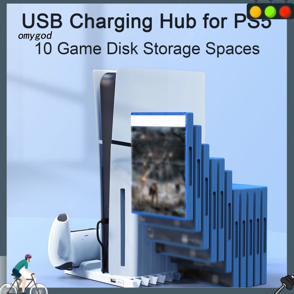 OMG Charging Stand Charging Station for Ps5 Ps5 Dual Gamepad Charger