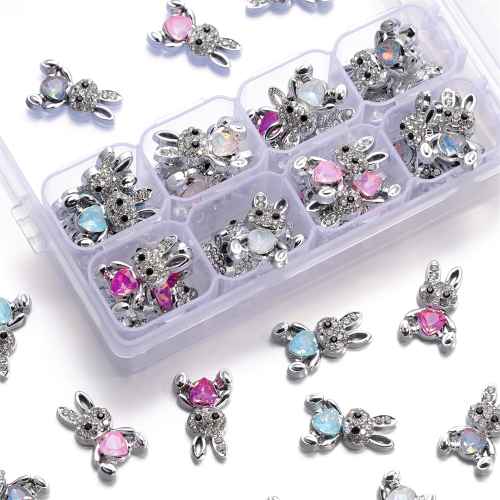 St.kunkka Alloy Dot Diamond Rabbit Pendant diy Necklace Clothing ...