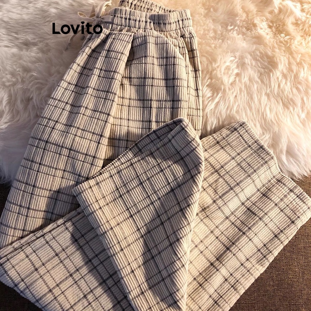 Lovito Women Drawstring Pants LNA29301 (Apricot) | Shopee Philippines
