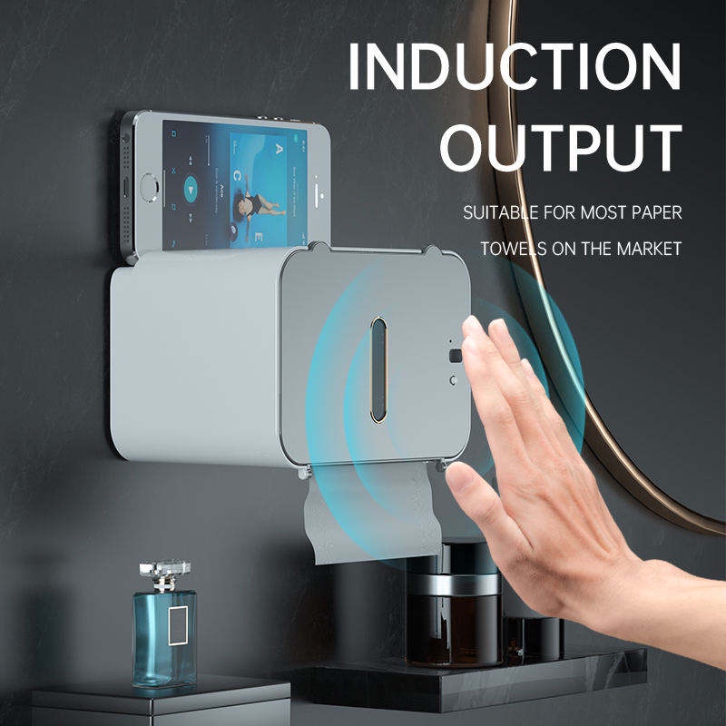 LGAO Smart Sensor Roll Tissue Box Wall Mounted Tray Waterproof Toilet ...