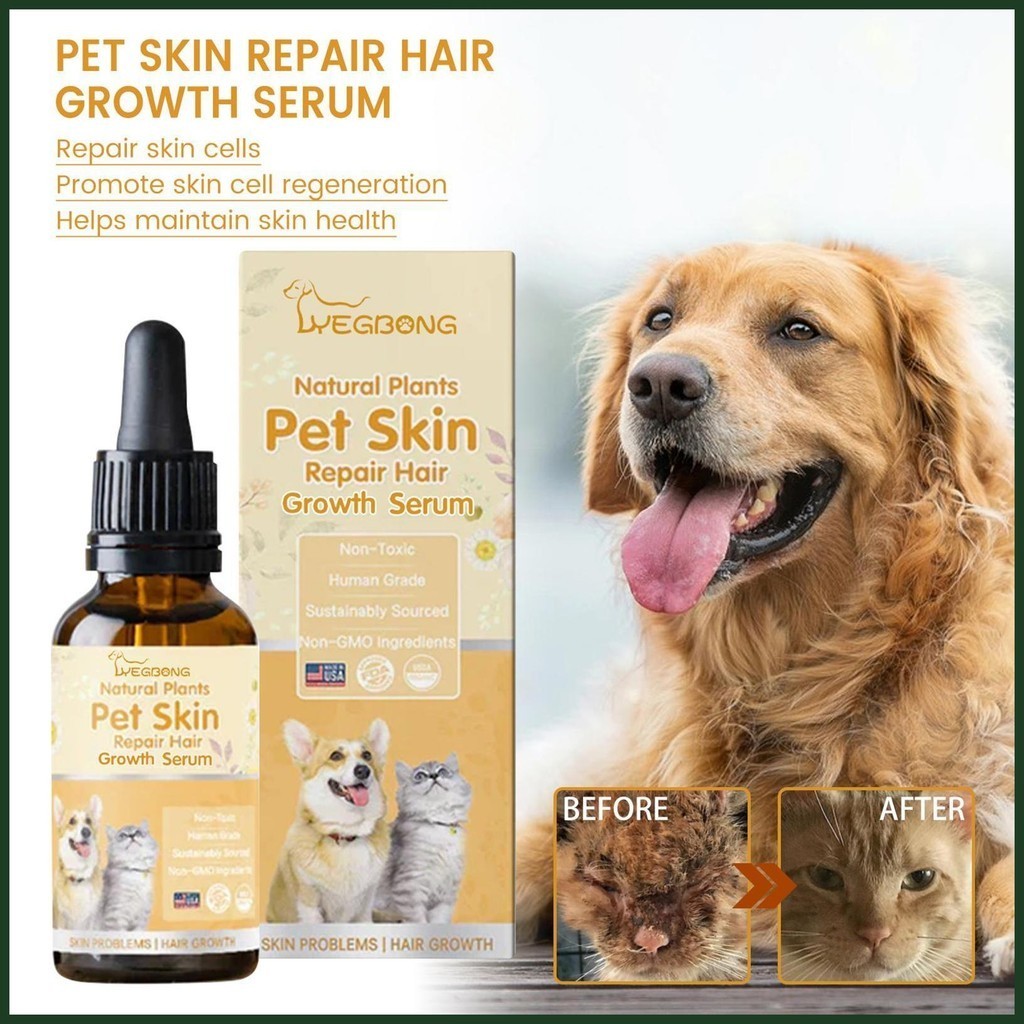 Dog Skin Care Oil Dog Hair Regrowth Oils 30ML Pet Hair Healthy Growth