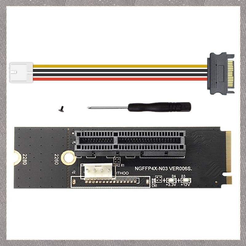 [U L Z R] NGFF M.2 to PCI-E 4X X1 Riser Card M2 NVME to PCIe X4 with ...