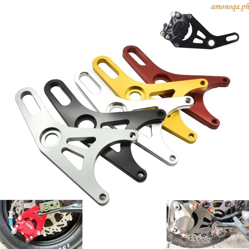 amonoqa Aluminum Motorcycle Rear Brake Caliper Bracket Adapter Support ...