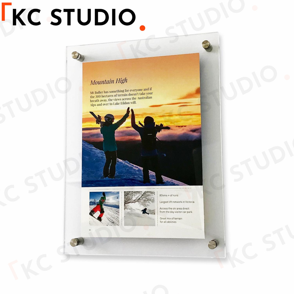 6 8 10 12 Inches B5 A4 A3 Acrylic Photo Frame Certificate Frame Crystal ...
