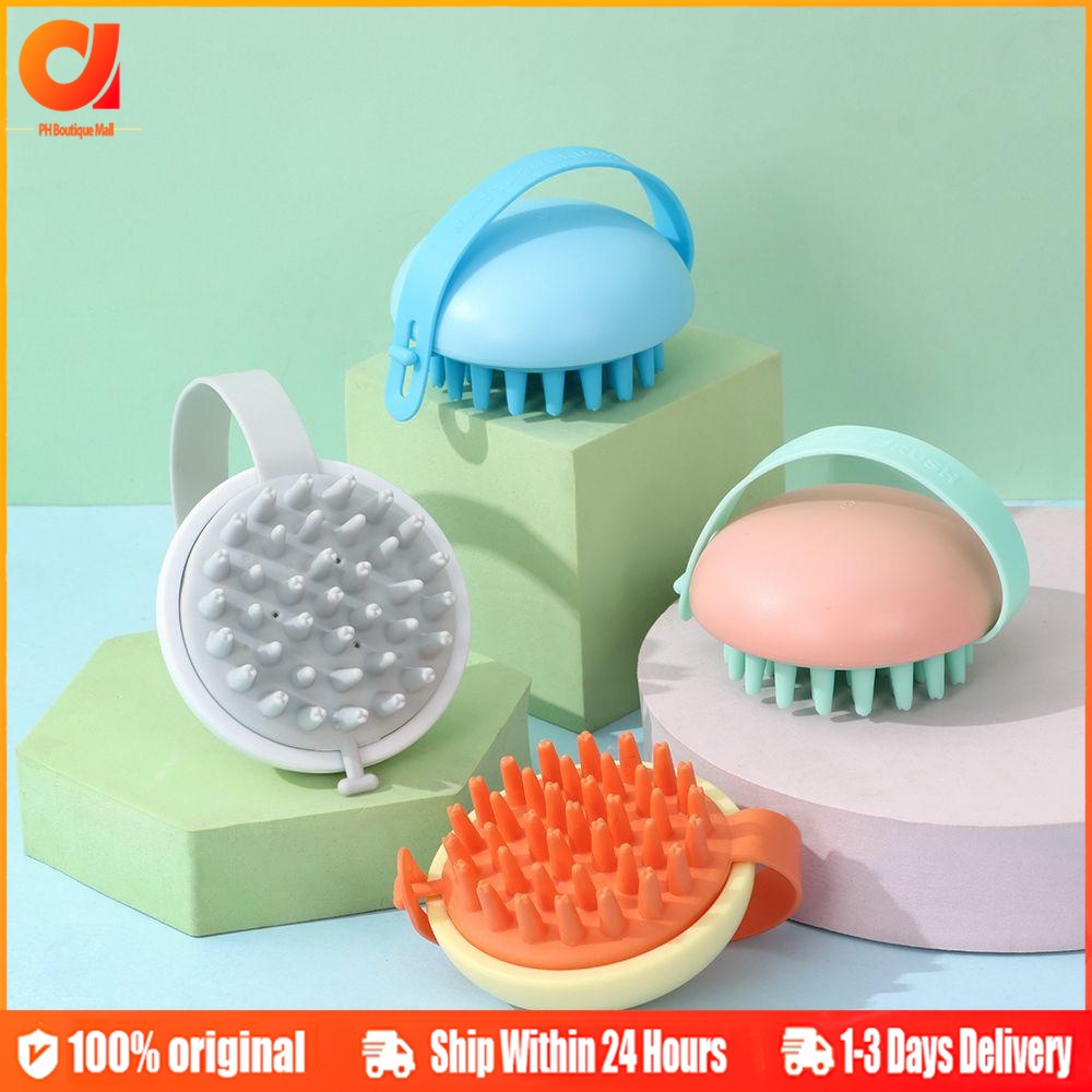Silicone Bath Shower Brush AntiDandruff Brush New Scalp Spa Care Hair