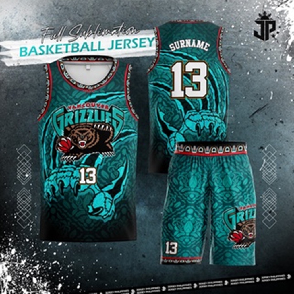 Basketball Mega Grizzlies Team Jersey Design for Men Customized
