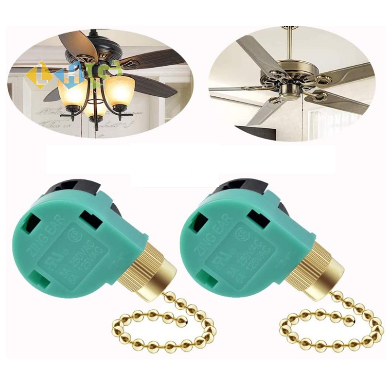 [LHG] Ceiling Fan Switch 3 Speed 4 Wire ZE-268S6 Fan Pull Chain Speed