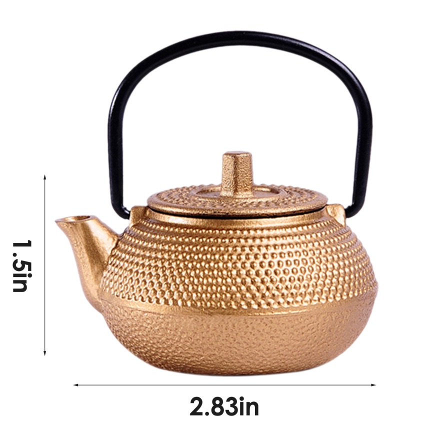 Mini Japanese Style Cast Iron Tea Kettle Tetsubin Small Teapot Tea Pot ...