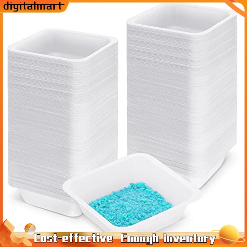 Tehaux Kitchen Weighing Pan Weigh Boats Large Weigh Boats Plastic Scale Trays Weighing Lab Dish %ec%9b%83x I.1160207660