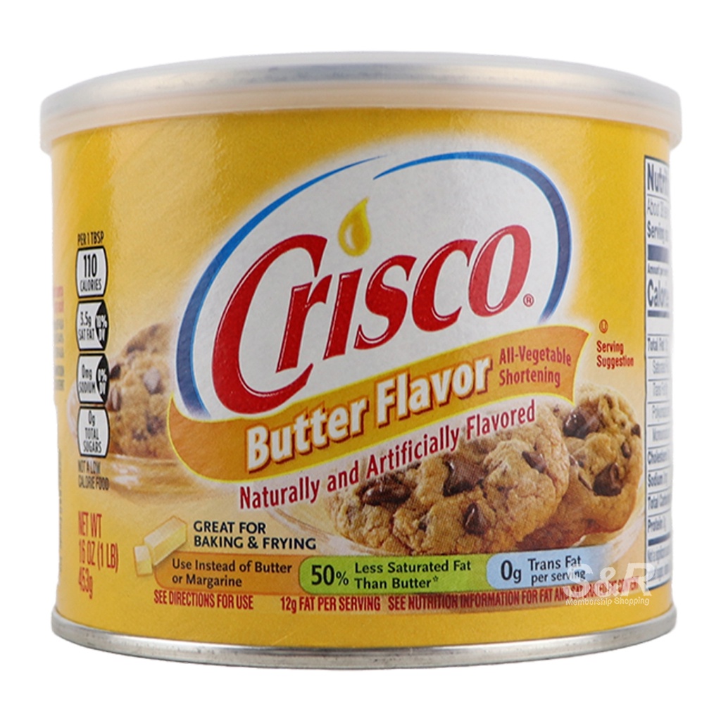 Crisco Butter Flavor AllVegetable Shortening 453g Shopee Philippines