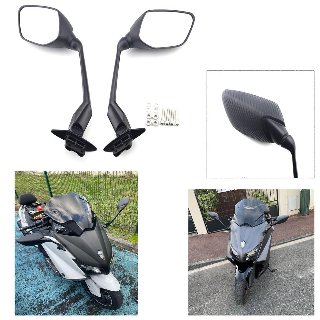 Motorcycle Side Rearview Mirrors Rear View For Yamaha T-MAX 530 TMAX ...