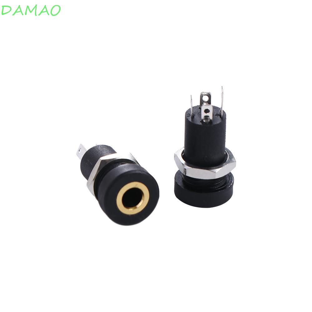 DAMAO 3.5MM Audio Jack Stereo 4 Pin 3 Pole DC Socket Solder Panel Mount