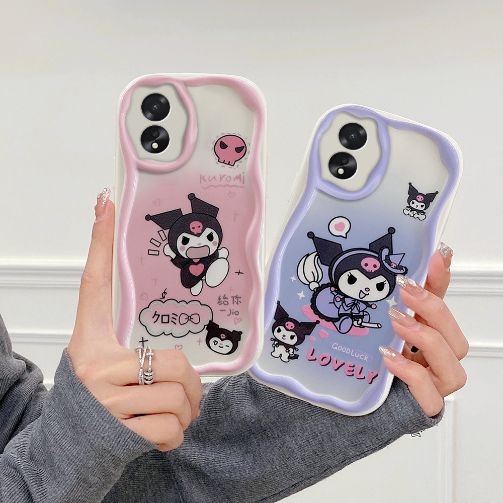 Casing OPPO A78 5G A76 A74 5G A74 A78 A7 A5S A12 Kuromi Cartoon Soft ...