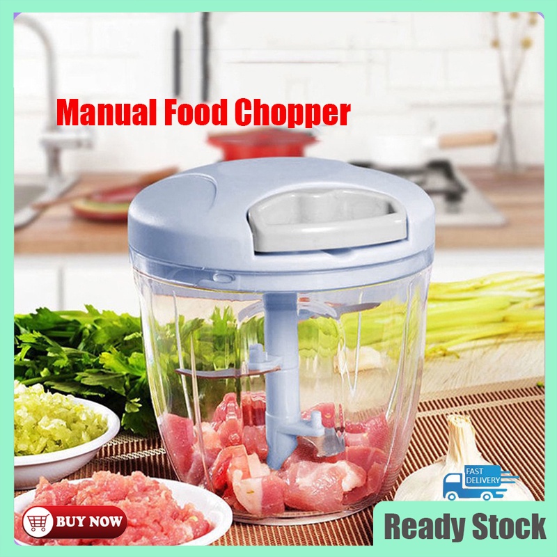 Manual Food Chopper Mini Food Processor Manual Mincer Vegetable Puller ...