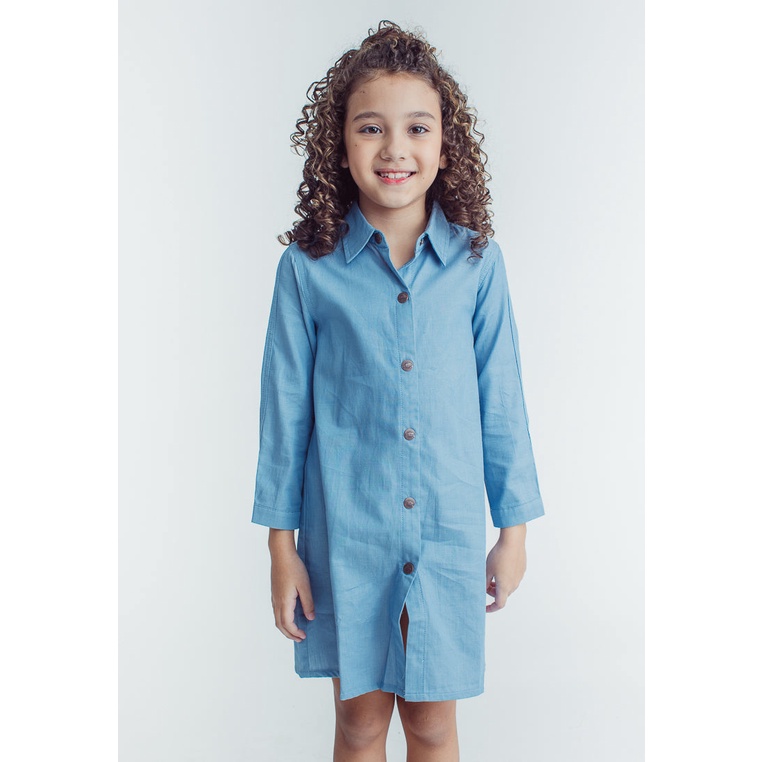 Mossimo Kids Liezel Light Blue Denim Dress | Shopee Philippines