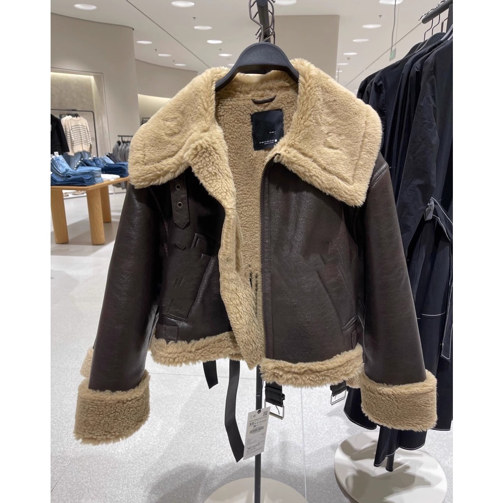 za Autumn Winter New Style Fur One-Piece Faux Fur Jacket Coat2969258 ...