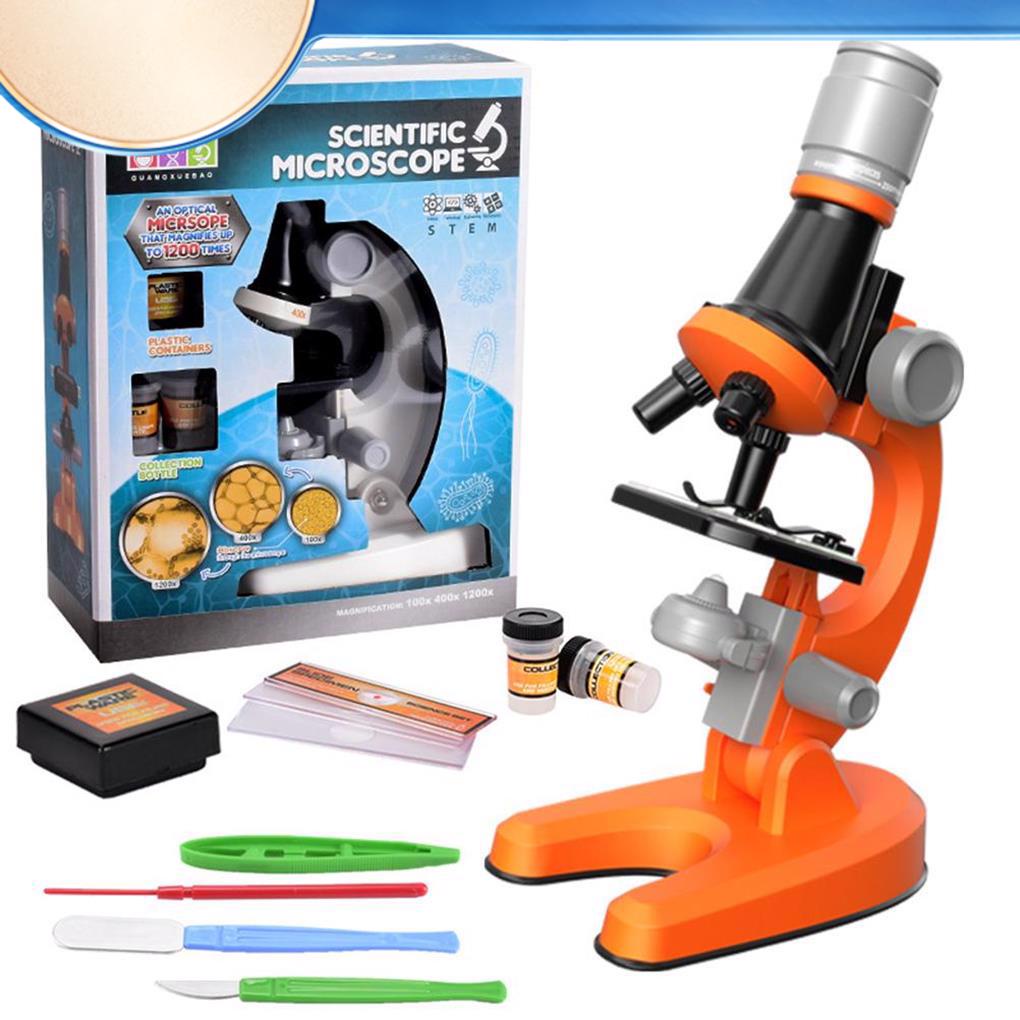 Microscope Kit Home Science Observation Plastic Educational Toy