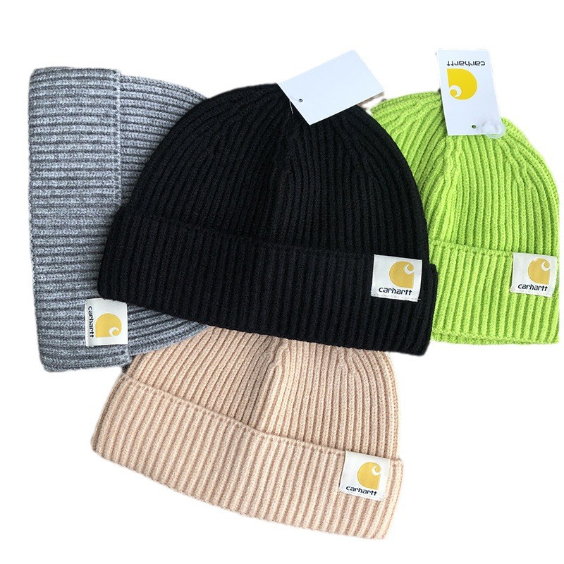 Carhartt Knitted Hat Windproof Brimless Hat Men Women Simple All Match Hat Shopee Philippines