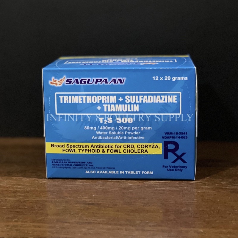 ♟T2S 500 - Trimethoprim + Sulfadiazine + Tiamulin Water Soluble Powder ...