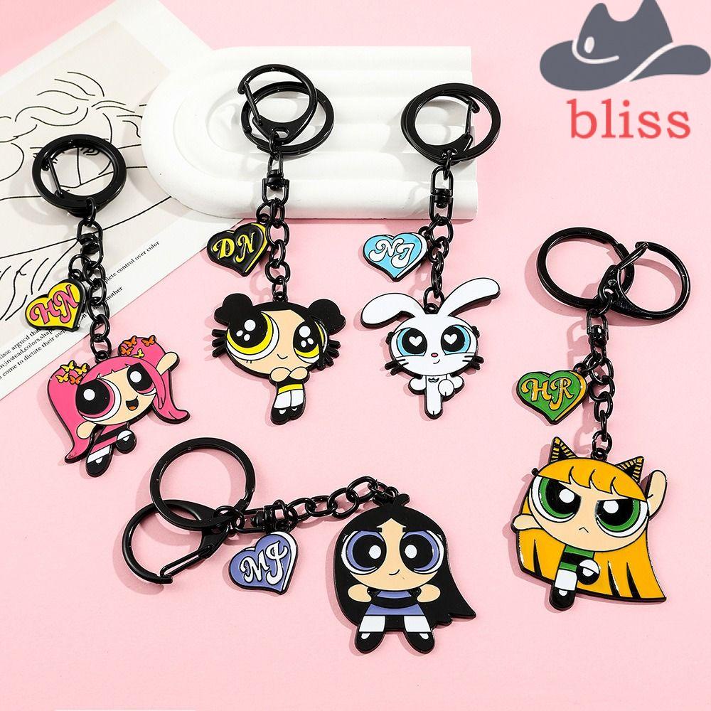 BLISS The Powerpuff Girls Keychain, The Powerpuff Girls Kirsite Anime
