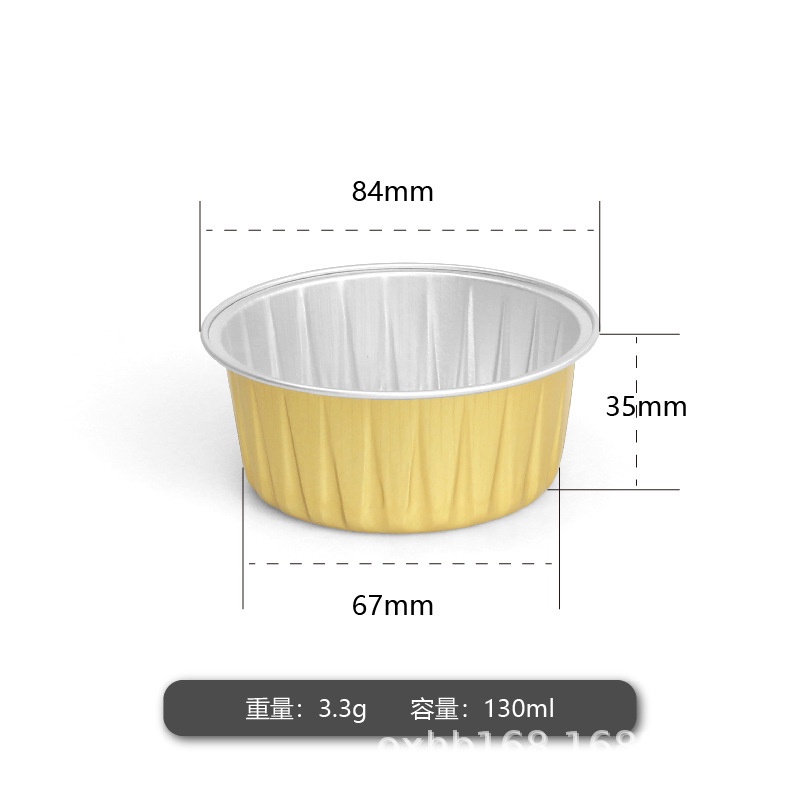 10pcs Dessert Round Heart Rectangle Cups with Lid Aluminum Foil ...