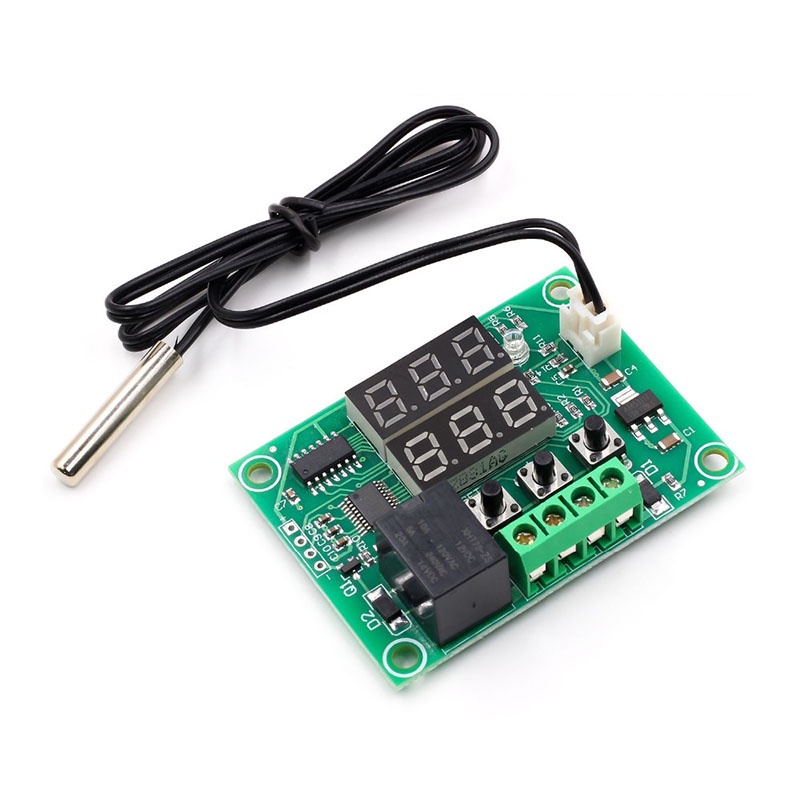 W1219 DC 12V Dual LED Digital Display Thermostat Temperature Controller ...