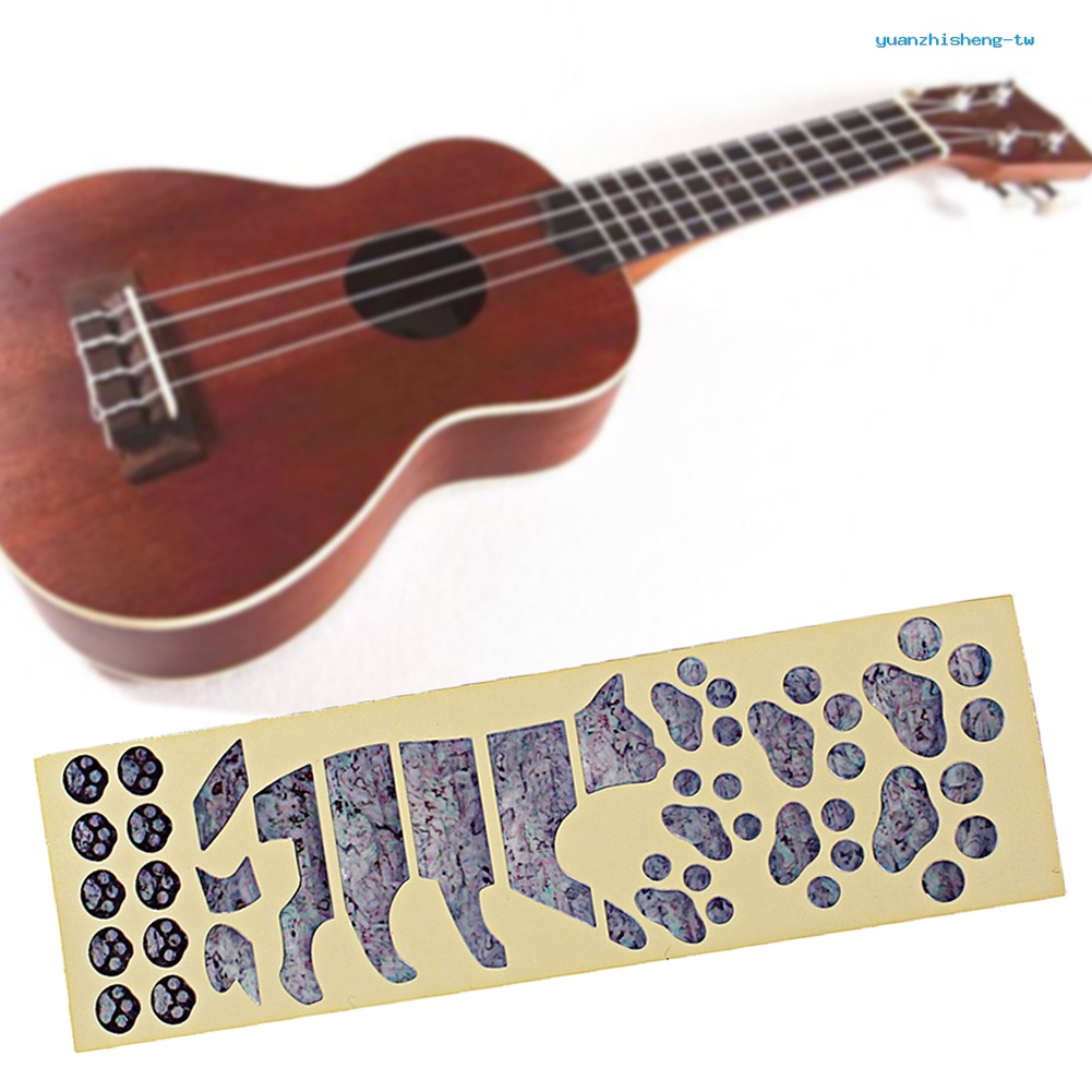 【ys】tiger Foot Print Ukulele Fret Fretboard Sticker Fingerboard Markers Inlay Decal Shopee 3496