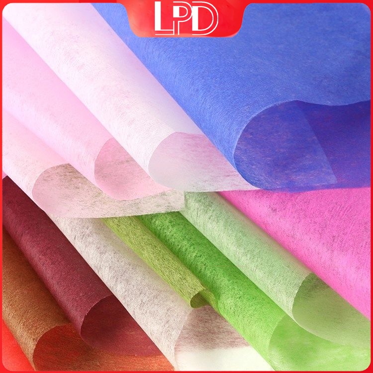 LPD Prett 38pcs Colored paper Wrapper Tissue Bouquet Flower Gift ...